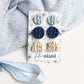 Polymer Clay Stud Earrings, Sweater Stud Earrings, Knitted Earrings, Earring Stud Pack - Studio Niani