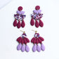 Statement Purple Earrings, Polymer Clay Earrings, Lilac, Purple - Studio Niani