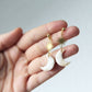 Sun and Moon Earrings, Polymer Clay Earrings, Minimalist, Elegant Earrings - Studio Niani