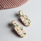 Terrazzo Earrings, Polymer Clay Earrings, Pink and Green Mosaic - Studio Niani